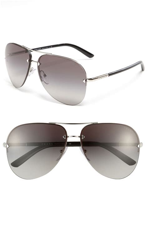 prada aviator sunglasses sale|prada black aviator sunglasses.